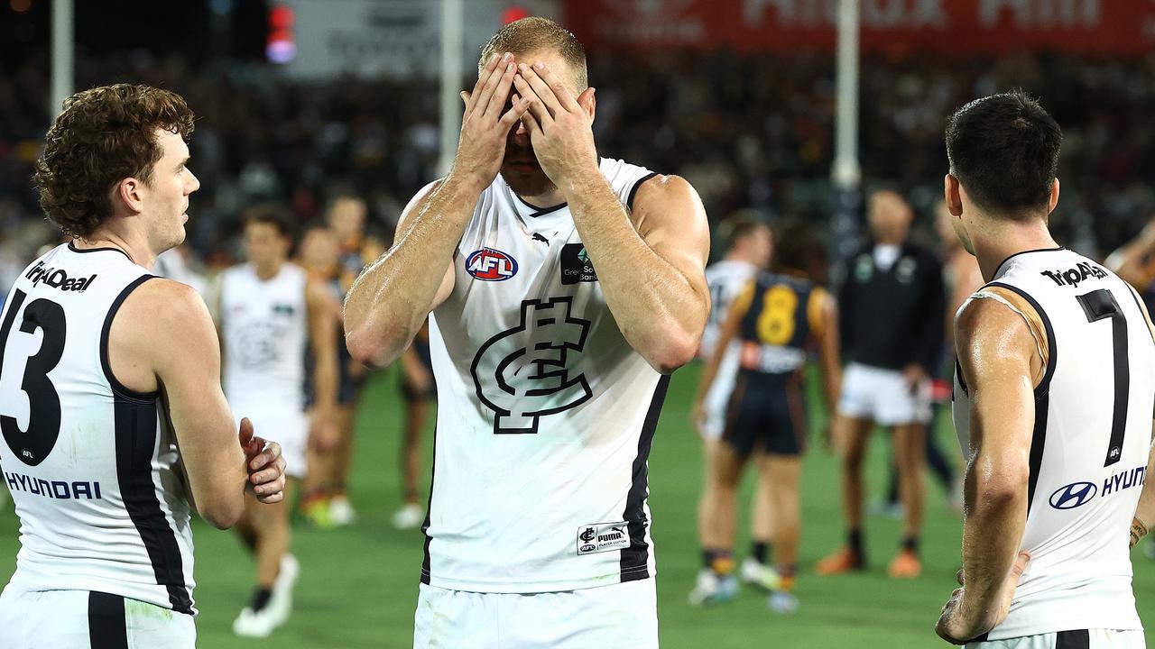 Harry McKay just has to lift. Picture: Michael Klein