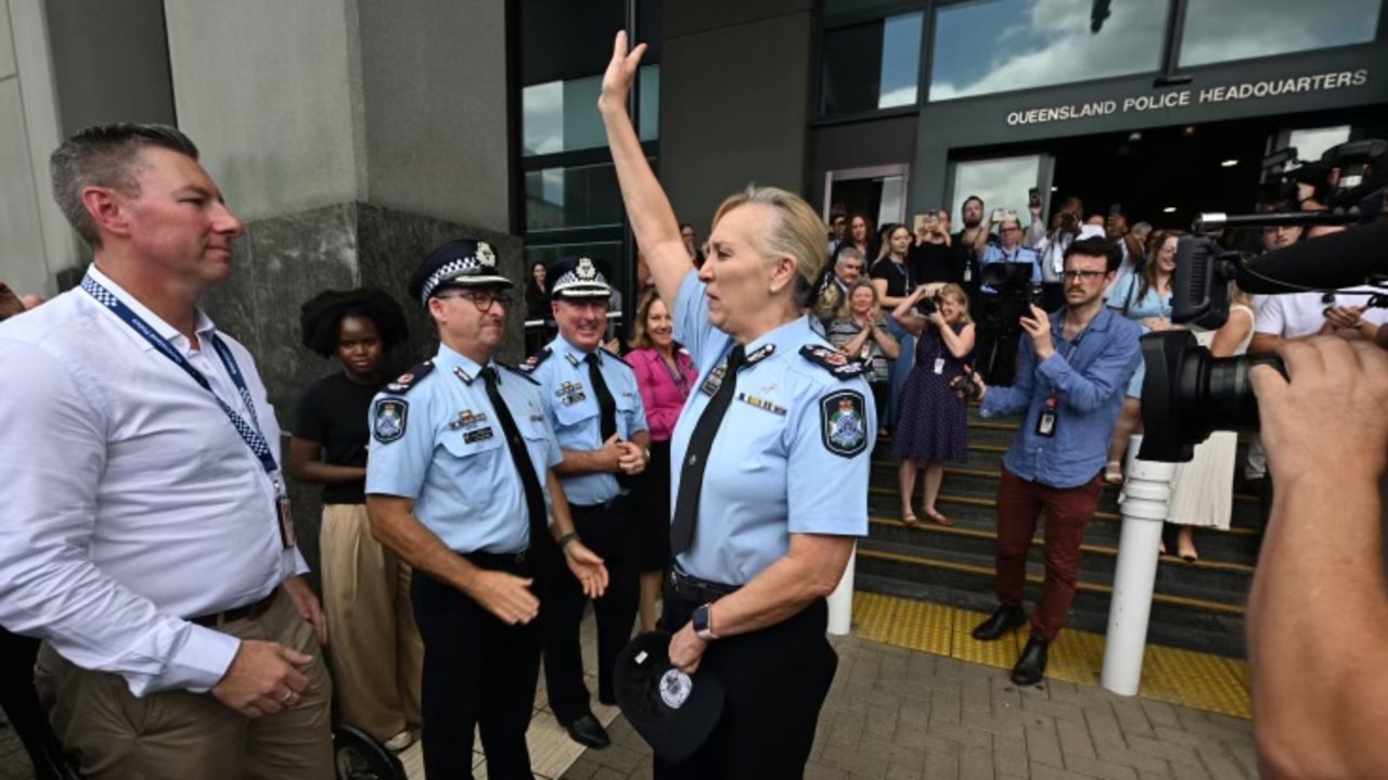 Katarina Carroll farewells her colleagues, Pic Lyndon Mechielson