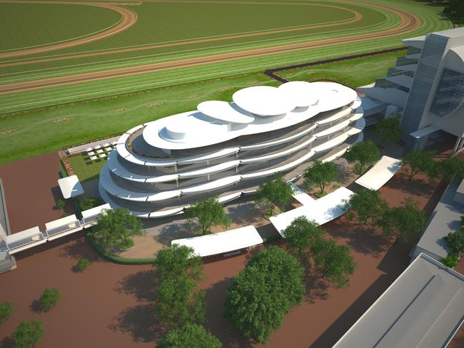 An artist’s impression of the new Flemington VRC Club stand.