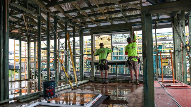 Housing affordability worsened as material and labour costs surged. Picture: Roni Bintang/Getty Images