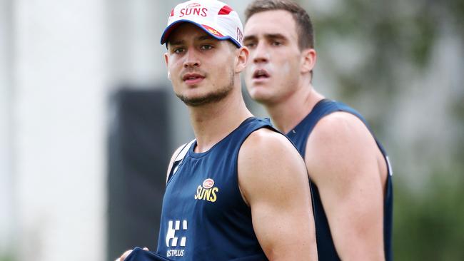 Former Townsville Croc Tom Howard training with the Gold Coast Suns. Picture: NIGEL HALLETT