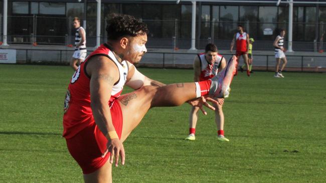 Robinvale-Euston's Isaiah Johnson has starred in the first half of the season. Picture: Glenn Milne (supplied)