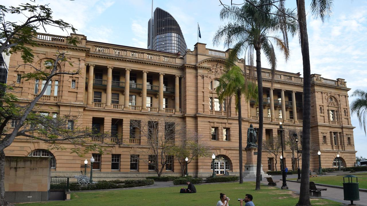 The Treasury Hotel and Queen’s Gardens in the Brisbane CBD.