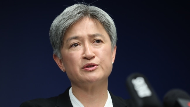 Minister for Foreign Affairs Penny Wong has urged all parties to "de-escalate tension". Picture: NCA NewsWire / Dean Martin