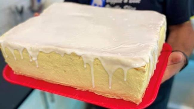 Flinders Vanilla Slice store in Cheltenham hold the Guinness Book of World Records for the biggest recorded vanilla slice, weighing in at 509 grams. Image: supplied.