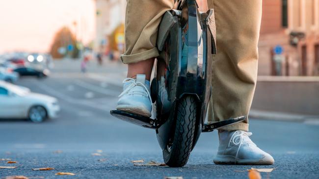 A man has died after crashing his electric unicycle at Bellfield.