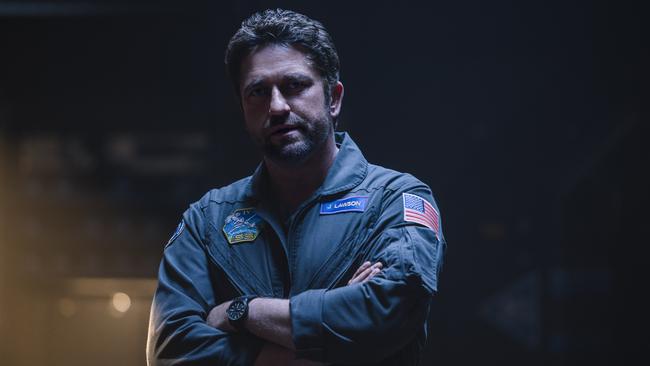 Scene from the film Geostorm with actor Gerard Butler. Picture: Supplied