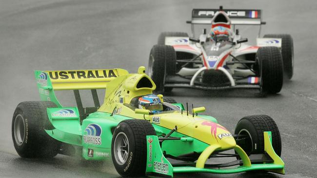 John Martin of Team Australia in action during the Australian A1GP World Cup (AAP Image/Sergio Dionisio)