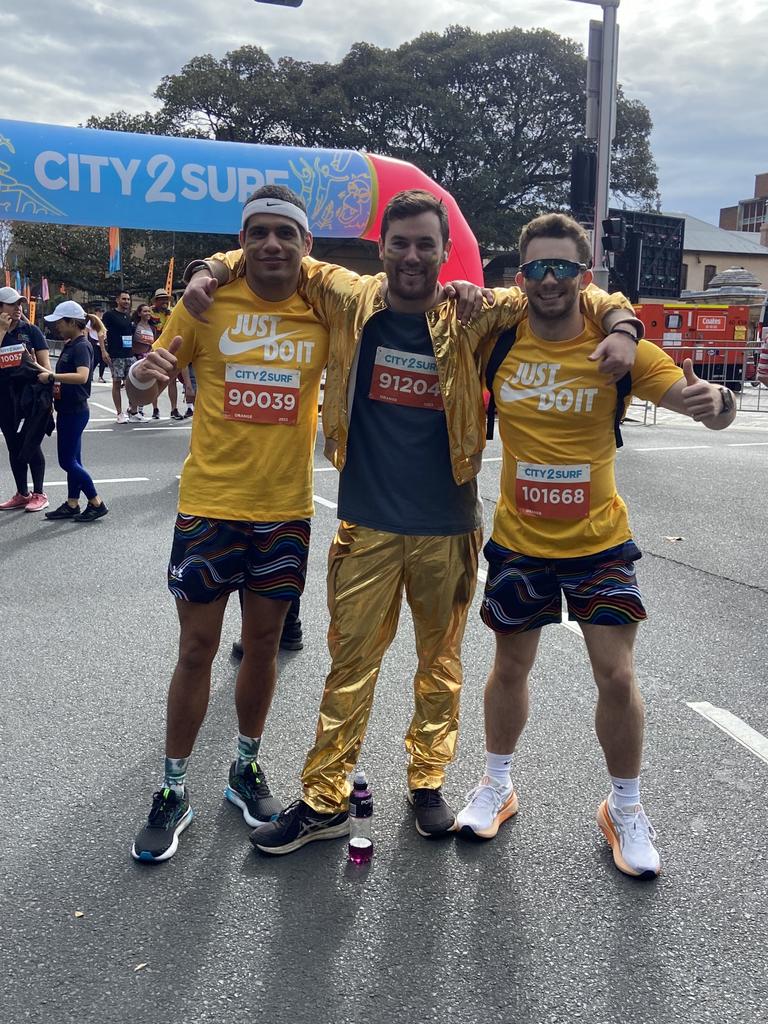 The 22-year-old (left) says he prefers spending time with friends being active.