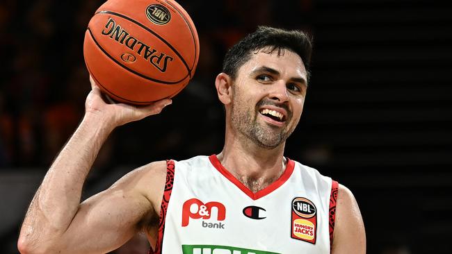 Todd Blanchfield of the Wildcats during the round two NBL match between Cairns Taipans and Perth Wildcats at Cairns Convention Centre, on October 10, 2022, in Cairns, Australia. Picture: Emily Barker/Getty Images
