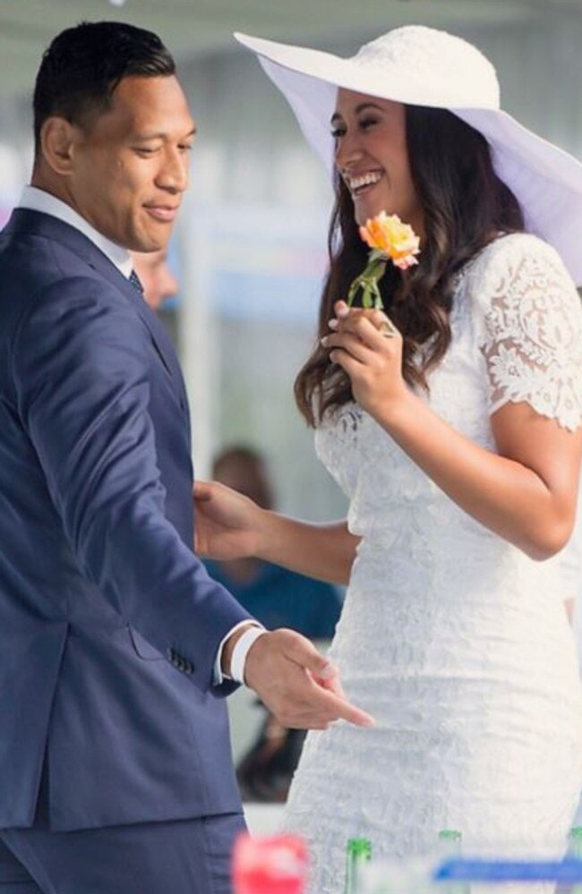 Maria Folau shared husband Israel’s GoFundMe post earlier this week.