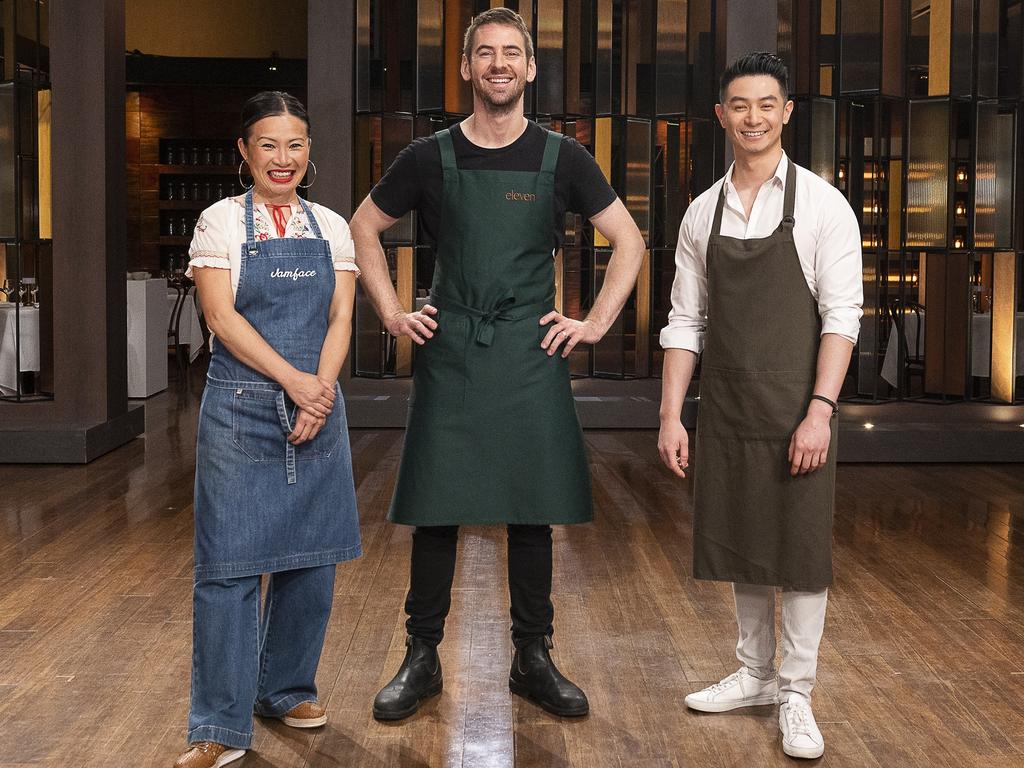 MasterChef Australia superstar alumni Poh Ling Yeow, Callum Hann and Reynold Poernomo. Picture: Network Ten