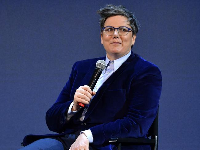 Hannah Gadsby leading the Netflix FYSEE conversation and reception at Raleigh Studios in Los Angeles, in 2019. Picture: GETTY