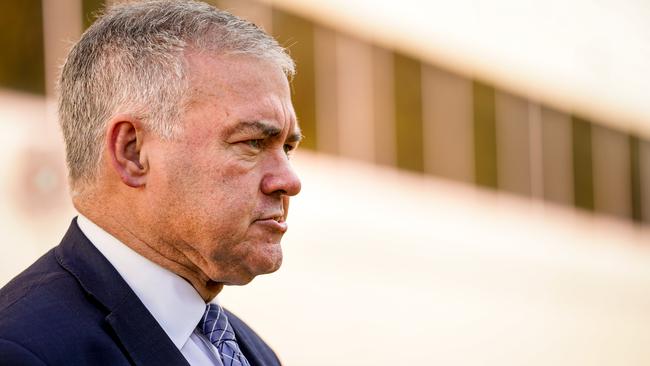 SA Health Minister Stephen Wade outside at the Women's and Children's Hospital in North Adelaide earlier this month. Picture: Mike Burton