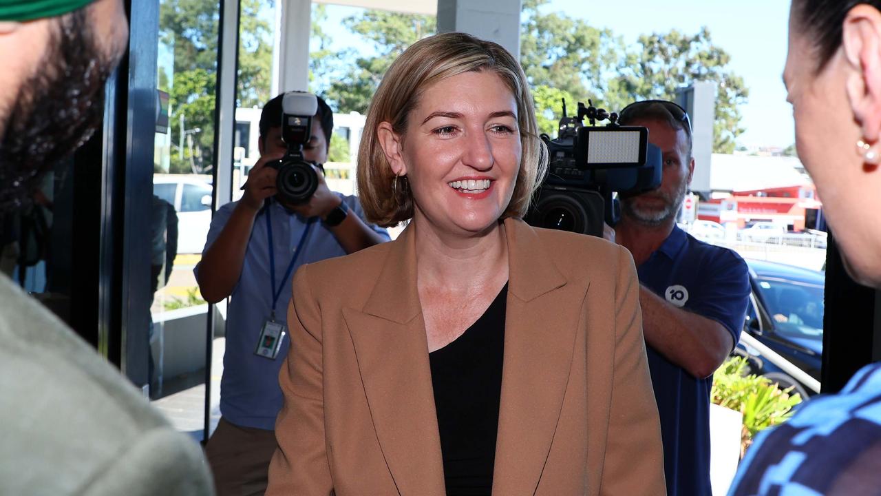 Queensland Health Minister Shannon Fentiman during a press conference in Brisbane. Picture: NCA NewsWire/Tertius Pickard