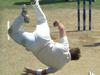 Amazing somersault catch removes Lyon