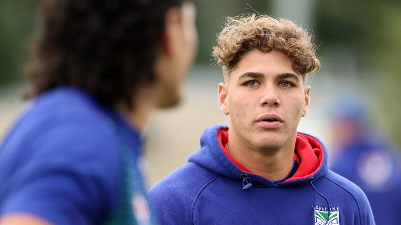 AUCKLAND, NEW ZEALAND - JUNE 28: New Zealand Warriors player Reece Walsh at training as the team returns home to Mt Smart Stadium to play the remaining home matches of the NRL 2022 season in front of their fans on June 28, 2022 in Auckland, New Zealand. (Photo by Fiona Goodall/Getty Images)