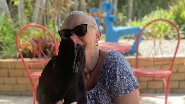 Karen Lennard loved her family, but she also loved her dogs. Pictured here with Jack adopted from RSPCA Noosa.