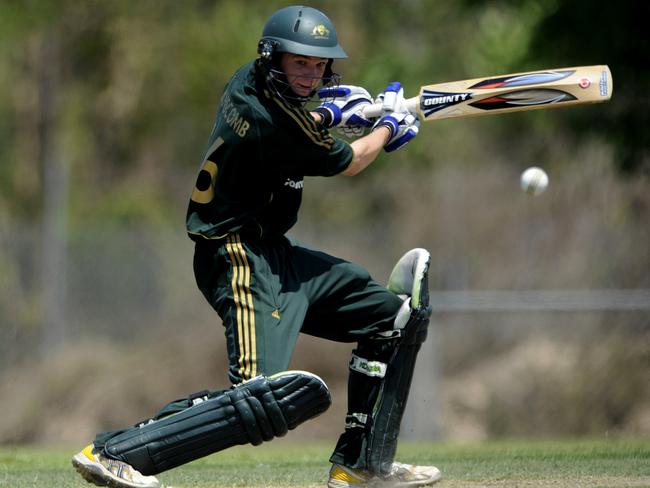 Handscomb sits very deep in his crease to fast bowlers.