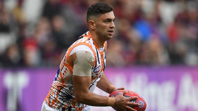 Taranto wins the ball and works hard when he doesn’t have it. Pic: AAP