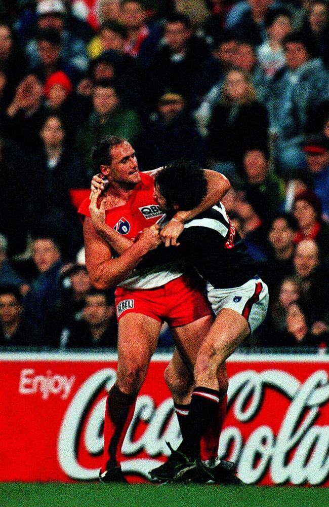 Tony Lockett could lose his temper, from time to time.