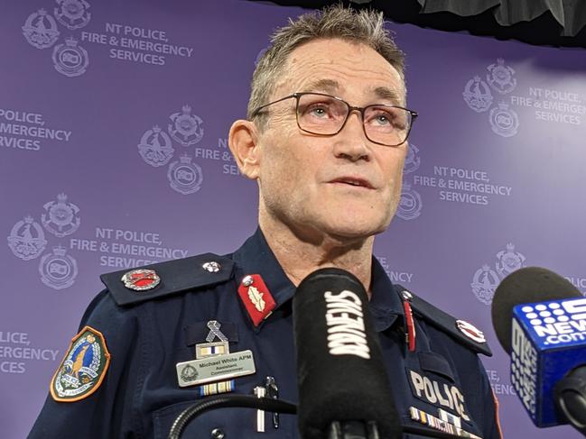 NT Police Assistant Commissioner Michael White said it was ‘possible that something untoward happened’ or that Ms Fuller was simply ‘avoiding us’. Picture: Jason Walls