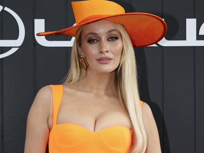 Simone Holtznagel during 2022 Melbourne Cup Day at Flemington Racecourse. Picture: Getty