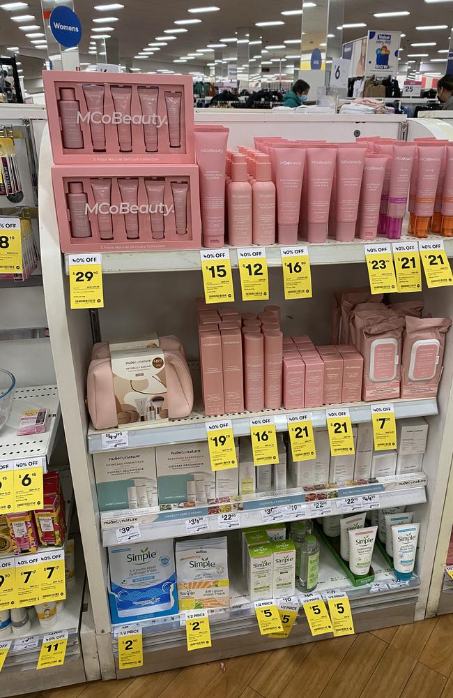 The new MCoBeauty SPF is being sold at Big W and Woolworths. Picture: Supplied