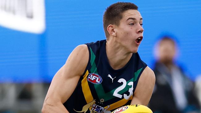 Connor O’Sullivan has shot up draft boards in recent months. Picture: Getty Images