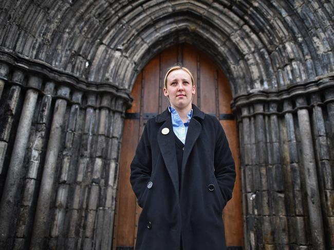 PAISLEY, SCOTLAND - APRIL 29: Mhairi Black, the twenty year old SNP candidate is the youngest person standing in the General Election she is going head to head with Labours Douglas Alexander in Paisley and Renfrewshire South on April 29, 2015 in Paisley, Scotland. According to recent polls she there is a strong possibility that she is about to take the seat from Douglas Alexander in what should be one of Labours safest constituencies. (Photo by Jeff J Mitchell/Getty Images) ***BESTPIX***