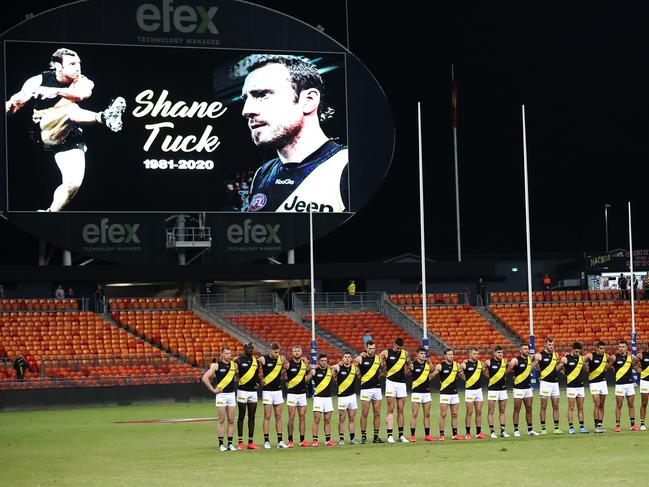 A moments silence for Shane Tuck.