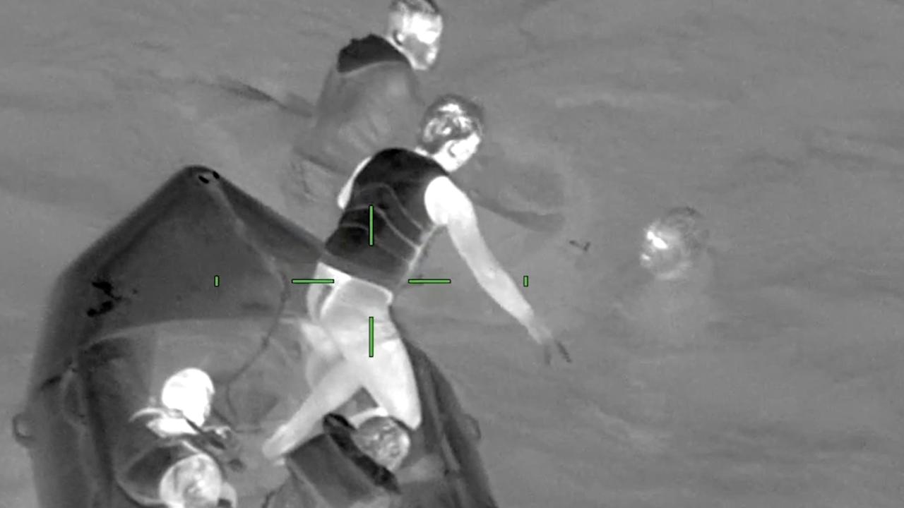 Trio’s dramatic rescue from sunken boat