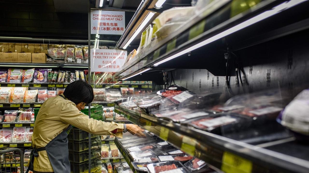 Experts have moved to allay concerns you can contract COVID-19 from frozen food, after Chinese officials found traces of the deadly virus on imported food supplies. Picture: AFP Photo/Anthony Wallace