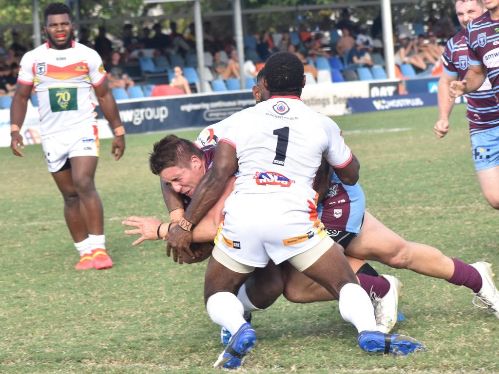 Round 2 of the Hostplus Cup, CQ Capras versus PNG Hunters, Rockhampton’s Browne Park, March 26, 2022.