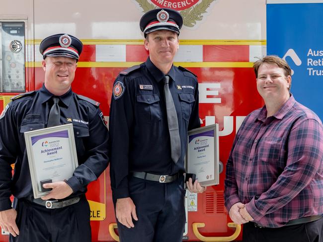 Chris McMaster and Timothy Davis were recognised for their work in building a new community program in their home town of Moranbah.