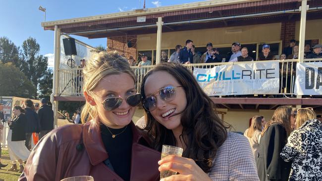 Women celebrating at Dubbo Kangaroos Rugby Club Ladies Day. Picture: Tijana Birdjan