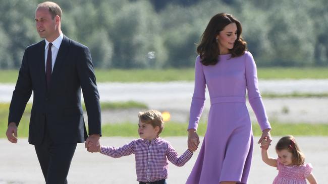 The Cambridges in Germany. Picture: Patrik Stollarz/AFP