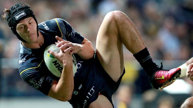 Kalyn Ponga in action during the Elimination Final between the North Queensland Cowboys and the Brisbane Broncos. Pic Darren England.