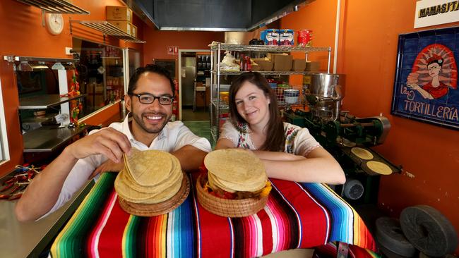 Gerardo Lopez and Diana Hull set up La Tortilleria as an eatery in 2013. Picture: David Geraghty.