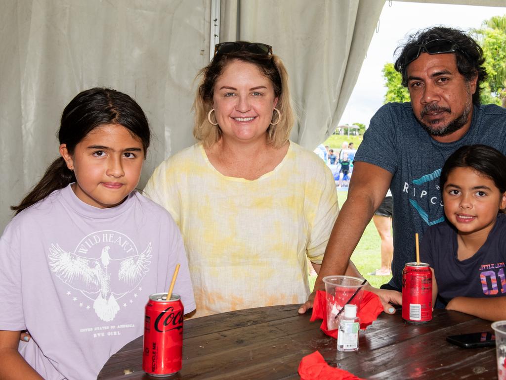 Chelize, Ally, Gavin and Scarlett Corrie at Australia Day @ The Bowlsie Northern Beaches Bowls club.Picture: Michaela Harlow
