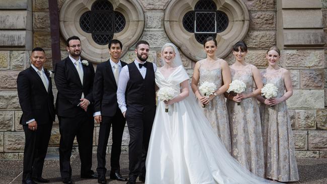 The bridal party of Lauren Knaggs and Jonathon Beck. Pictures: Don't Say Cheese