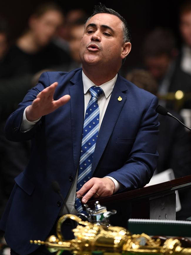 NSW Deputy Premier John Barilaro. Picture: AAP