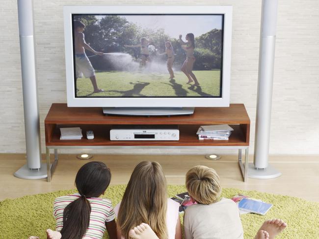 Generic photo of a family watching television / tv. Picture: iStock