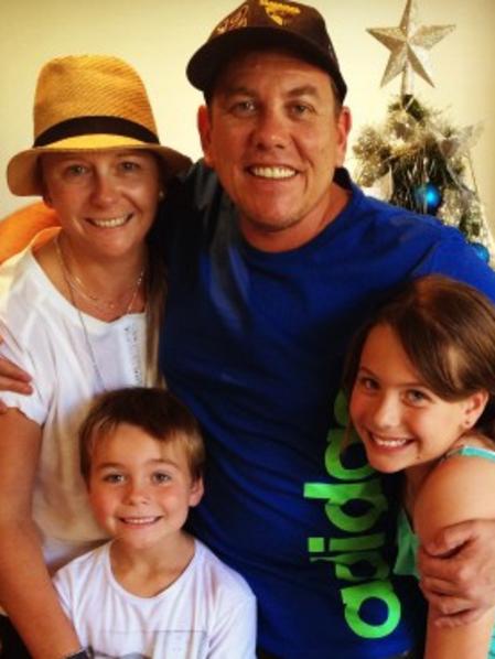 Tracey Lewis with her husband and two children. (Pic: supplied)