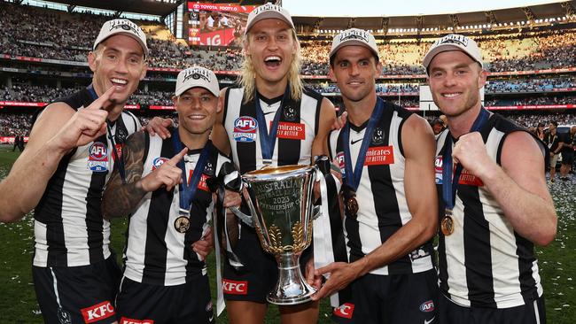 The Magpies will be chasing back-to-back. Picture: Michael Klein