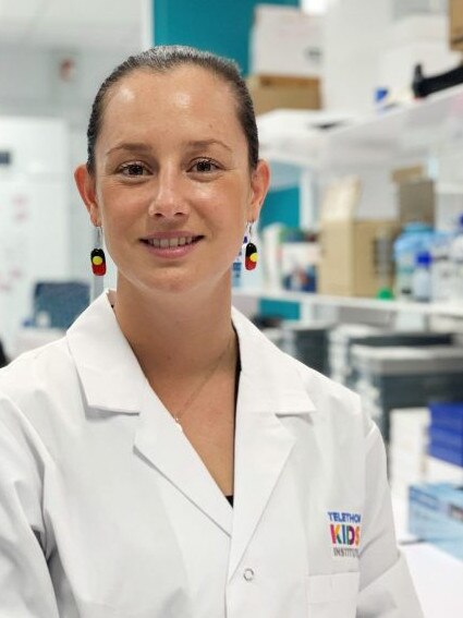 Dr Jessica Buck, of Telethon Kids Cancer Centre and The University of Western Australia, is researching better treatments for kids with brain cancer. Picture: Supplied