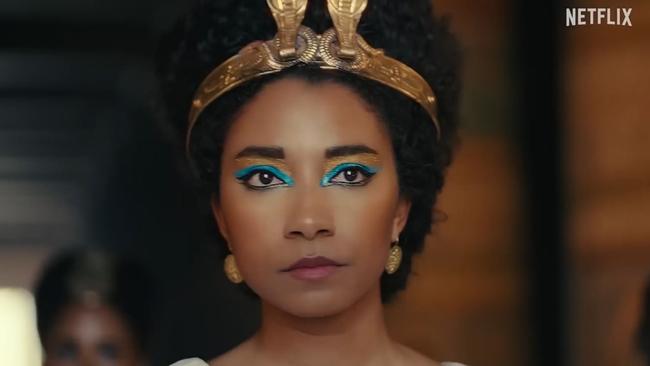 Adele James, 27, portrays Queen Cleopatra VII in the series. Picture: Netflix