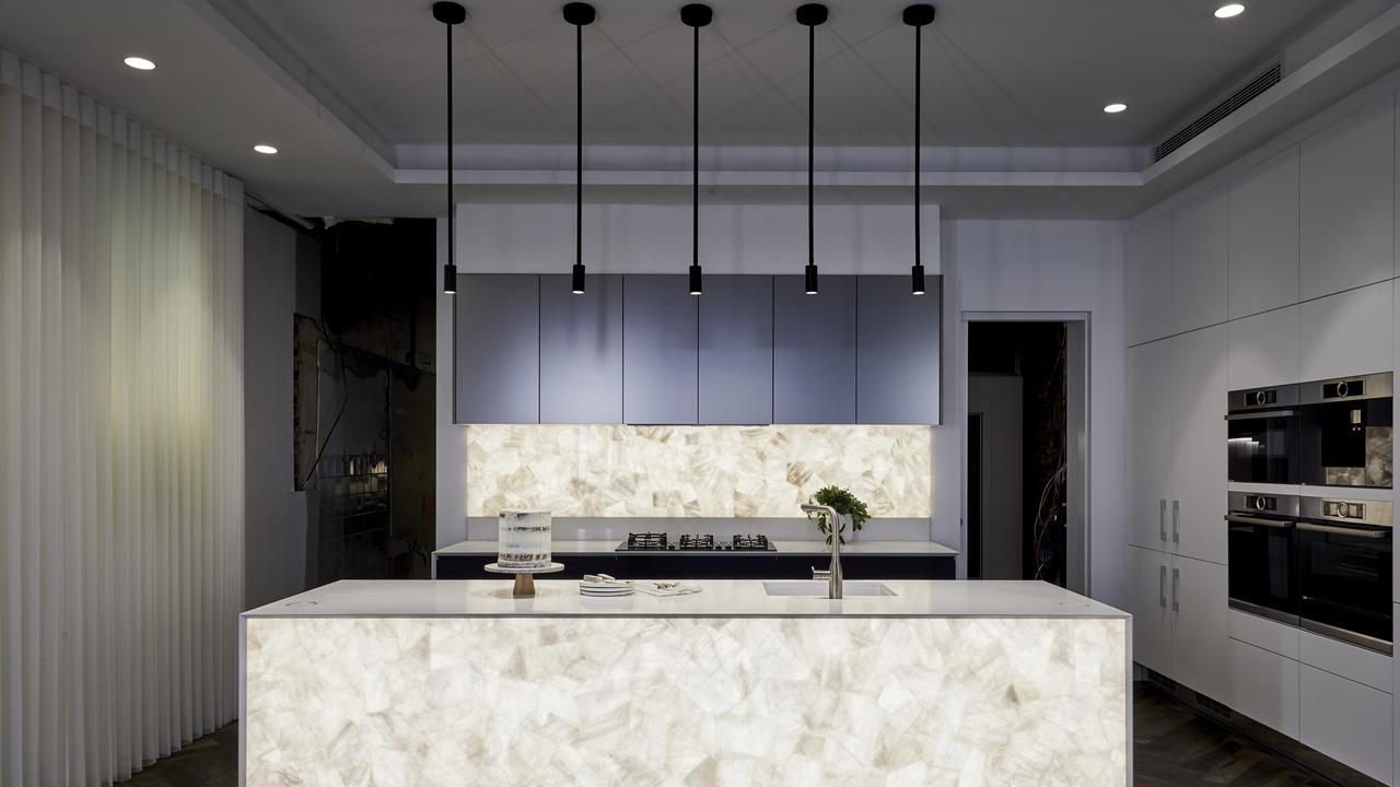 Inside Mitch and Mark’s light-filled kitchen. Picture The Block/ Channel 9