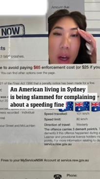 American roasted online for complaining about speeding fine