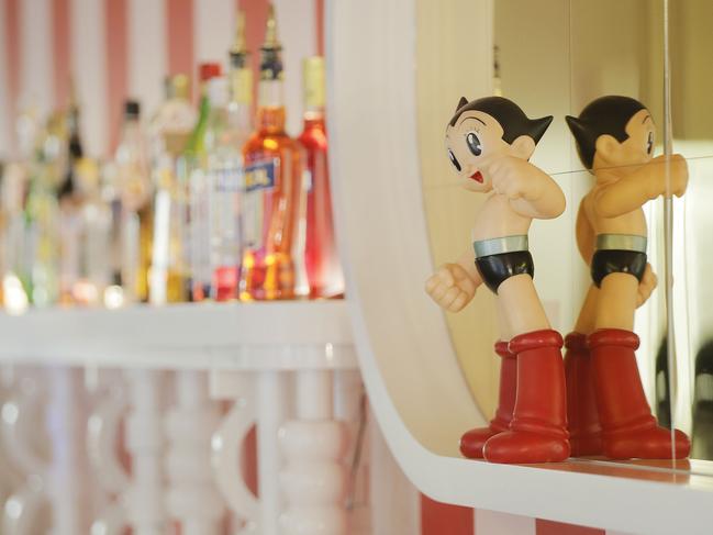 Astro Boy looks over the dining room at Smolt Kitchen, West Hobart.Picture: MATHEW FARRELL